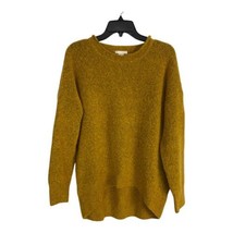 H &amp; M Womens Sweater Size Small Oversized Soft Gold Marled Wool Blend No... - $25.25