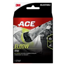 ACE Sport Tennis Elbow Strap, Adjustable, Black, 1/Pack - £18.61 GBP