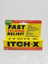 NIB ITCH-X ANTI ITCH GEL 1.25OZ Aloe Vera Rash Allergic Hives Bites Pois... - $7.95