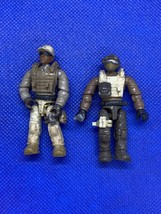 Mega Bloks Construx HALO Group of 2 Mini Action Figures 2&quot; Tall Group 23A - £8.25 GBP