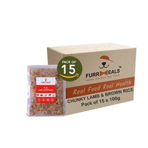 FurrMeals Lamb and Brown Rice Ready-to-Eat Fresh Dog Food 100g - £33.00 GBP+