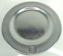Vintage RWP Wilton Columbia PA Pewter Plate w/ Colonial Crest (A) - 6" Diameter - $11.64