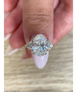 3.00 Carat Oval Shape F/VVS2 Lab Grown Diamond Engagement Ring 14k Yello... - $3,034.61 CAD