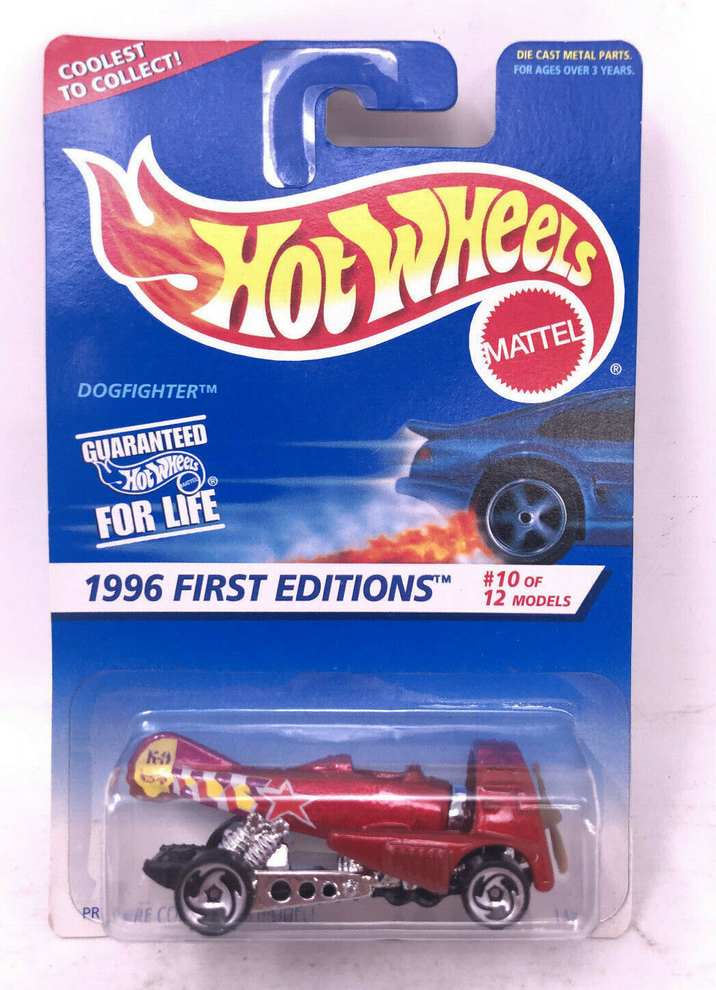Primary image for Hot Wheels Dogfighter 1996 First Edition 10 of 12 Razor Wheels