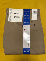 Calvin Klein Men&#39;s Stretch Infinite Flex Waist Pants - Color Greige - W36 L30 - £20.66 GBP