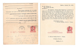 UY9 1922 Tribes of New Jersey Red Men Fraternal Uprated Paid Reply Posta... - £20.00 GBP