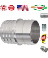 1-1/2&quot; Hose Barb Splice Fitting - Machined Aluminum for Strong Hoses Con... - $350.07 MXN