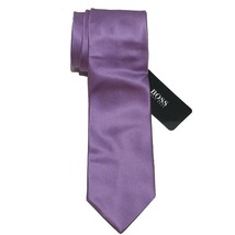 Hugo Boss Men Dress Neck Silk Slim Purple Tie Made in ITALY 60&quot; long 3&quot; wide   - £46.48 GBP