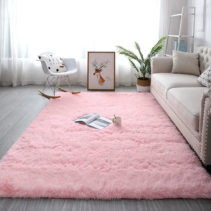 Thick Carpet Soft Velvet Mat for Living Room Plush Rug Children Bed Room Fluffy - £14.29 GBP+