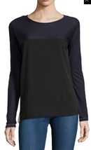 NWT Women&#39;s French Connection L/S Color-Block Shirt Top Sz L Large - £27.12 GBP