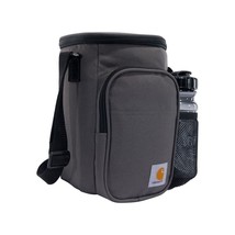 Carhartt Insulated 10 Can Vertical Cooler + Water Bottle Gray One Size, NWT - $35.49