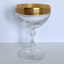 Westchester Champagne Glass Tiffin Franciscan with Minton Rim Gold Embel... - £29.46 GBP