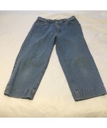 Vintage Eddie Bauer Flared Ankle 5 Pocket Denim Pants Ladies Size 6 - $355.42 MXN