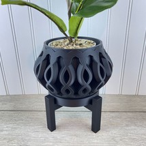 Indoor Flower Pot, The Cylas Planter, Unique Design,  3D Printed Planter - £14.96 GBP