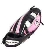 EASTON Youth Girls Baseball Glove Mitt Black/Pink EKP9500 9.5&quot; Pattern Z... - £12.17 GBP