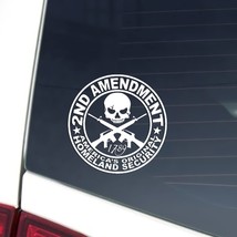 2nd Amendment Sticker Skull America&#39;s Original Homeland Security AR-15 1... - $109.29 MXN