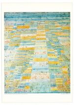 PAUL KLEE Main Path and Byways 17" x 12" Offset Lithograph 1990 Modernism - $65.34