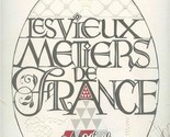Les Vieux Metiers de France Menu Cover Michel Moisan signed Paris France  - $47.52