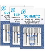 Schmetz Universal Sewing Machine Needles - Size 80/12-3 Cards - 30 Needles - £19.54 GBP