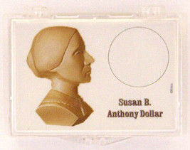 Susan B. Anthony - Bust, 2X3 Snap Lock Coin Holders, 3 pack - £7.16 GBP