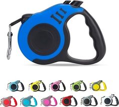 Retractable Dog Leash 10/Ft Blue Telescopic Non-Slip Handle Small Medium... - $17.09