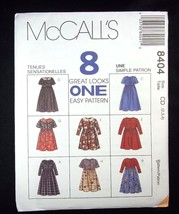 McCall&#39;s 8 Great Looks Pattern 8404 child&#39;s dress in 2 lengths Size CD 2-4 - £4.38 GBP