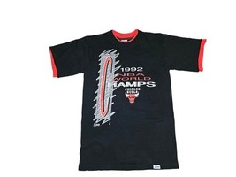  Vintage NBA Salem Chicago Bulls World Champs Roll Em Ups T-Shirt 1992 M... - $454.25 MXN