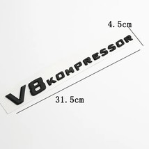 1 Pcs 3D ABS V12 V8 BITURBO Logo Emblem  Car Sticker Rear Side Sticker for Benz  - £71.62 GBP