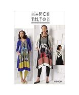 Vogue V9108 Sewing Pattern Marcy Tilton Women XS-M Dress Top Leggings - $19.19