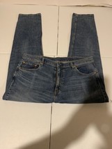 Levi’s 502 Men’s Size 38x36 Classic Straight Leg Blue Denim Jeans Medium... - $18.66