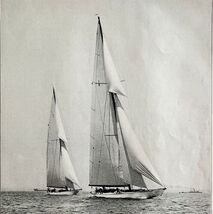Vanitie Leading Resolute Sail Boats 1930 America&#39;s Cup Race Of 1920 Prin... - €25,92 EUR
