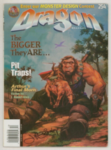 Tsr Ad&amp;D Rpg Dragon Magazine #254 Signed By Cover Artist Jeff Easley - £19.10 GBP