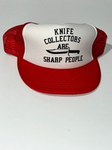 Otto Cap Knife Collectors are Sharp People Trucker Hat Men&#39;s One-Size Wh... - $28.59