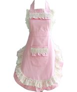 Hyzrz Lovely Ruffled Adjustable Apron Pink - $11.95