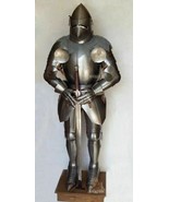 Medieval Wearable Full Armor Suit With Pigface Bascinet Helmet Chain Mail - $12,765.19 MXN