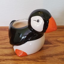 Puffin Planter, Ceramic Bird Animal Plant Pot, 4" Succulent Planter