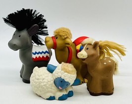 Fisher Price Little People Touch and Feel Camel Donkey Sheep Cow Lot of 4 Animal - £14.59 GBP