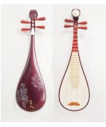 Pipa mahogany Carved pattern Chinese string instruments - $546.50 CAD