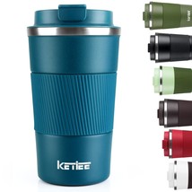 Travel Mug 12Oz, Insulated Coffee Mug With Leakproof Lid, Travel Coffee ... - £22.30 GBP