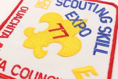 EXTRA LARGE 1977 Scouting Skill Expo Ouachita Area Boy Scouts America BSA Patch Item image 2