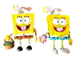 SpongeBob SquarePants Easter EMPTY Buddy Collectible Keychains 2004 2003 Vintage - £10.07 GBP