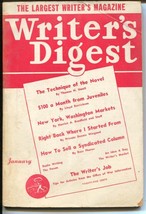 Writer&#39;s Digest 1/1943-writing techniques-pulp publisher &amp; magazine articles-... - £47.19 GBP