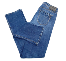Silver Womens 29x33 Avery Slim Boot Jeans Medium Wash Blue Denim Classic... - £26.94 GBP