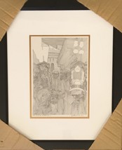 GUILLAUME AZOULAY &quot;LINES STUDY FOR MEKHITZA ORIGINAL PEN AND INK ON PAPE... - $2,475.00