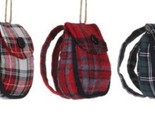 Silvestri Fabric Hiking Backpack Christmas Ornament Lot of 3 3.5 inches ... - £20.66 GBP