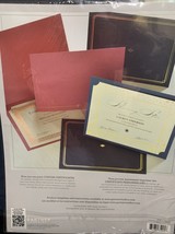 *12* Gartner Award Certificate Holder Blue Gold Foil 9.5x12 - $15.72