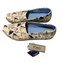 New Toms Ortholite Womens Size 9 Arpargata Sailboats Print Slip On Shoes... - $17.81