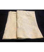 2 Cream &amp; White Damask Napkins - £7.08 GBP