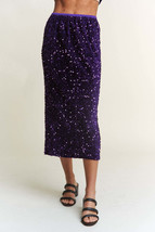 J.NNA Sequin Back Slit Midi Skirt - $49.32