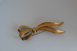 Vintage 14K GF Gold Bow Brooch/Pin - £23.85 GBP